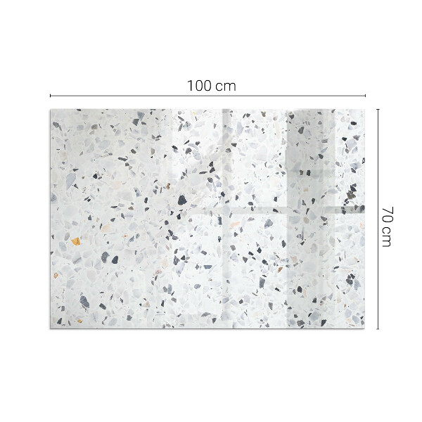 Protector suelo para estufa de leña Patrón de piedra con detalles sutiles.