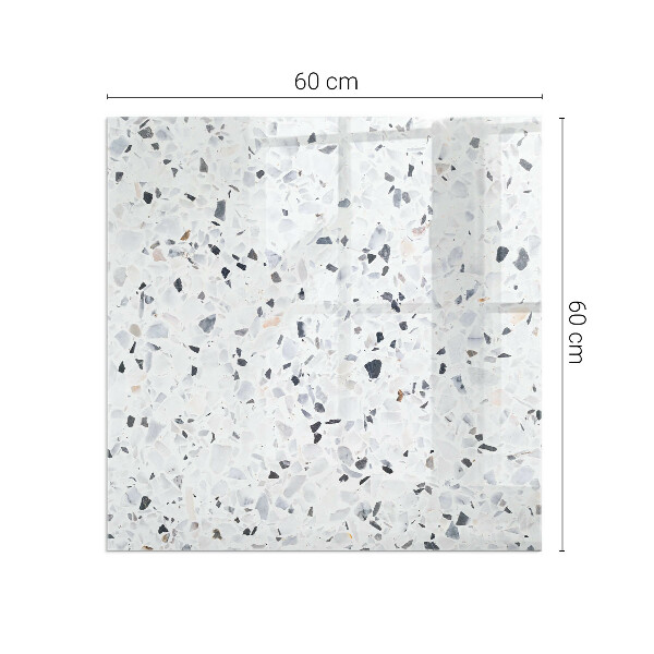 Protector suelo para estufa de leña Patrón de piedra con detalles sutiles.