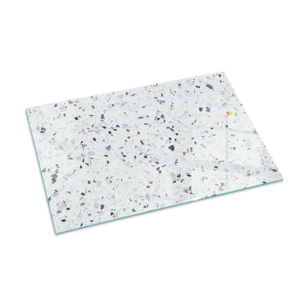 Protector suelo para estufa de leña Patrón de piedra con detalles sutiles.