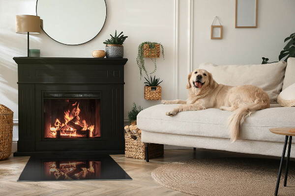 Placa protección suelo estufa Color grafito oscuro