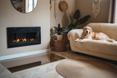 Placa protectora suelo estufa Color marrón