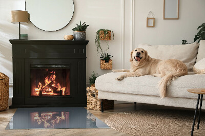 Placa protección suelo estufa Color: Azul oscuro