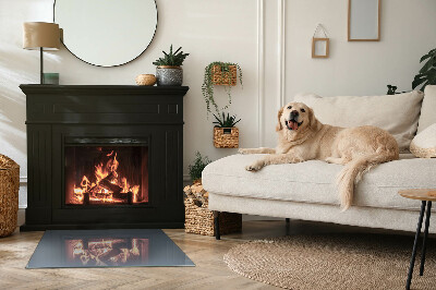 Szyba hartowana pod kominek Kolor Ciemnoniebieski