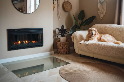 Protector suelo para estufa de leña Color oliva