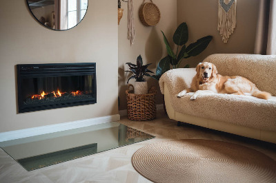 Protector suelo para estufa de leña Color oliva