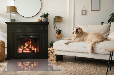 Placa de vidrio para chimenea Color beige