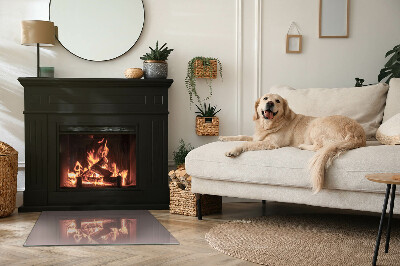 Placa de vidrio para chimenea Color beige