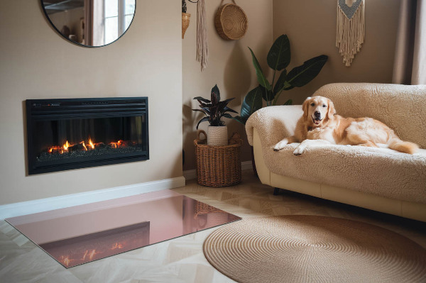 Placa protección suelo estufa Color rosa