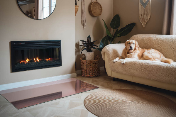 Placa protección suelo estufa Color rosa