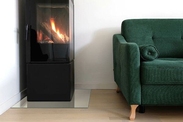 Placa de vidrio para chimenea Color beige