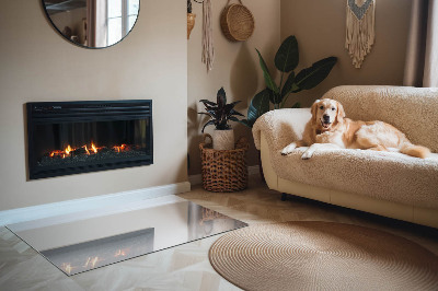 Protector suelo para estufa de leña Color Gris claro