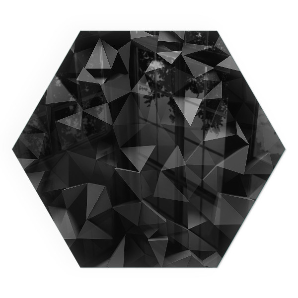 Protector suelo para estufa de leña hexagonal Geometría en tres dimensiones