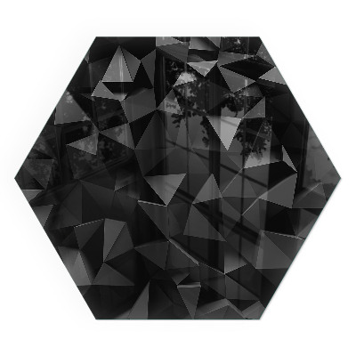 Protector suelo para estufa de leña hexagonal Geometría en tres dimensiones