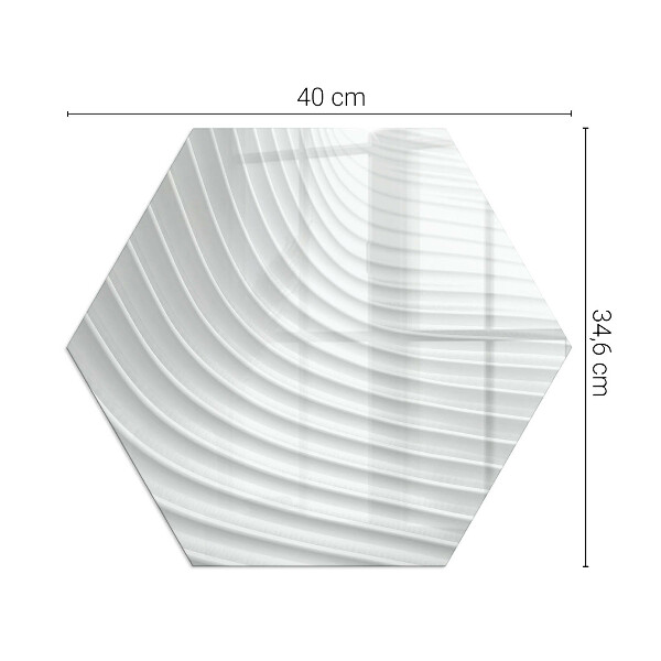 Protector de suelo para estufa hexagonal Ondas de formas sutiles