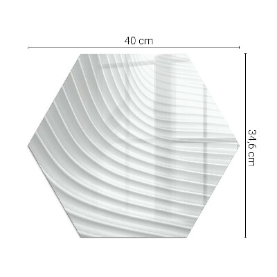 Protector de suelo para estufa hexagonal Ondas de formas sutiles