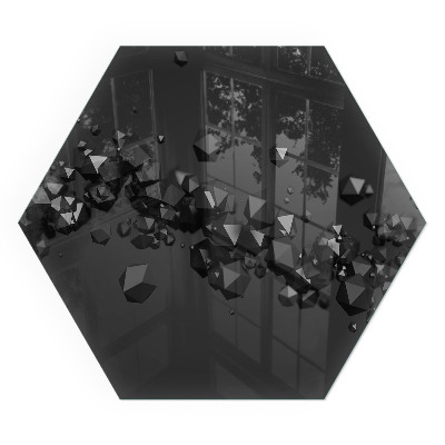 Protector de suelo para estufas hexagonal Formas abstractas de nubes en sólidos