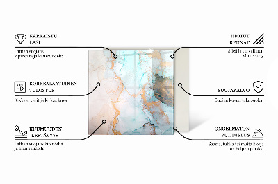 Protector de suelo para estufas hexagonal Formas abstractas de nubes en sólidos