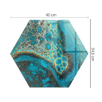 Protector suelo para estufa de leña hexagonal Patrón orgánico en estilo abstracto