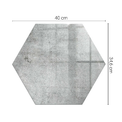 Protector de suelo para estufa hexagonal Patrón de hormigón crudo