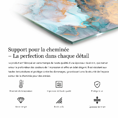 Protector de suelo para estufa hexagonal Patrón de madera en disposición geométrica