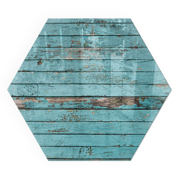 Protector de suelo para estufa hexagonal Tablas rústicas de estilo natural