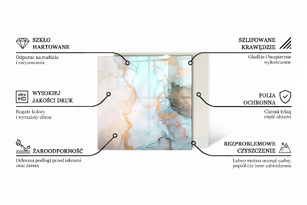 Protector de suelo para estufa hexagonal Patrones de mosaico en azulejos