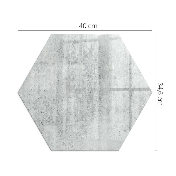 Protector suelo para estufa de leña hexagonal Estructura de hormigón en bruto