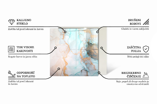 Protector suelo para estufa de leña hexagonal Patrón de estructura rocosa
