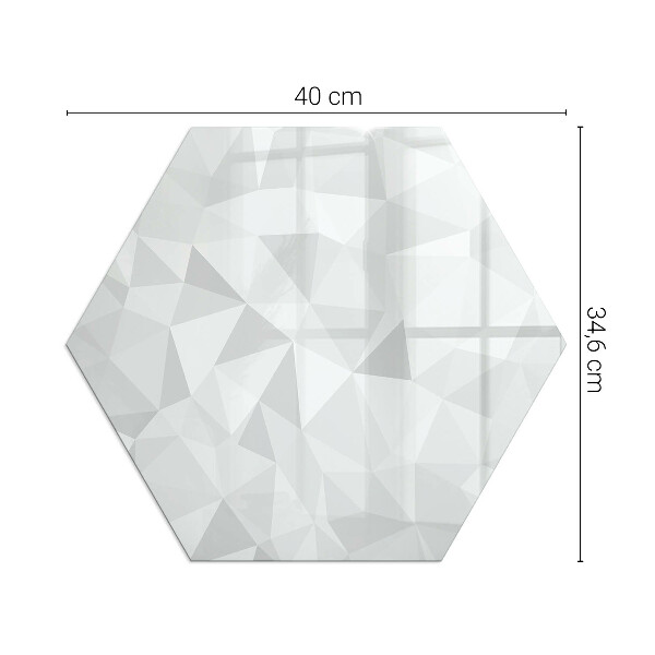 Protector de suelo para estufas hexagonal Abstracción geométrica en formas
