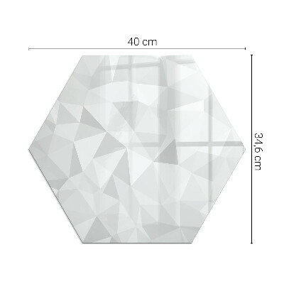 Protector de suelo para estufas hexagonal Abstracción geométrica en formas