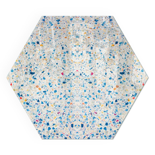 Protector de suelo para estufa hexagonal Motivo de textura abstracta