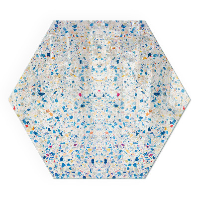 Protector de suelo para estufa hexagonal Motivo de textura abstracta