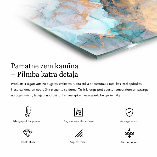 Sześciokątna szyba pod kominek Wzory wielokątne w sieci