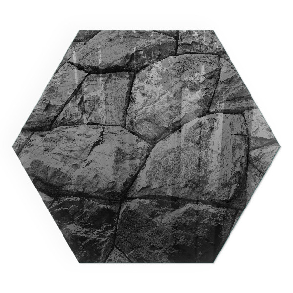 Protector de suelo para estufas hexagonal Estilo piedra en versión natural