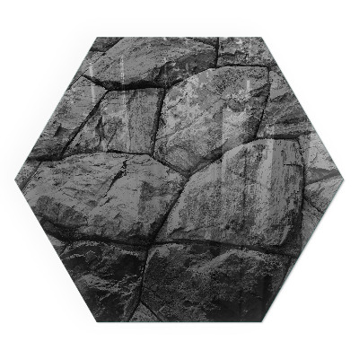 Protector de suelo para estufas hexagonal Estilo piedra en versión natural