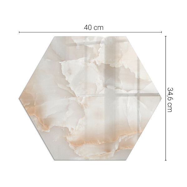 Protector de suelo para estufa hexagonal Motivo orgánico de piedra