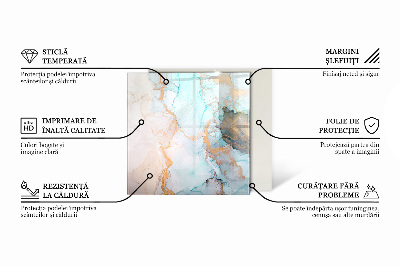 Protector de suelo para estufa hexagonal Motivo orgánico de piedra