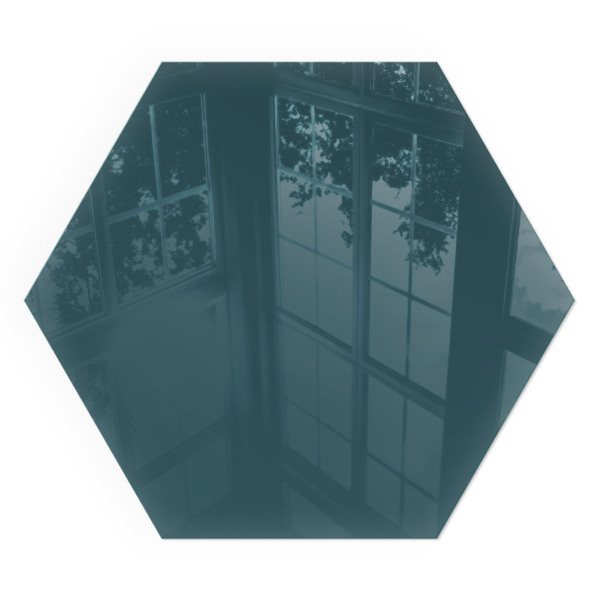 Protector de suelo para estufa hexagonal Color del mar