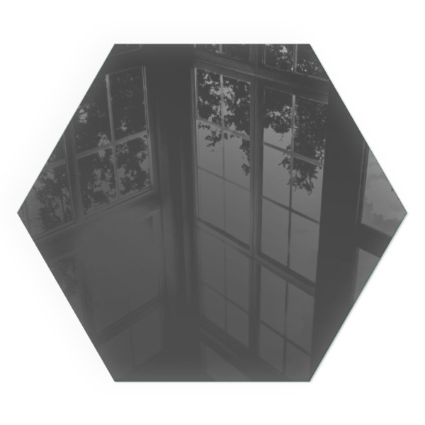 Protector de suelo para estufas hexagonal Color: Gris-marrón