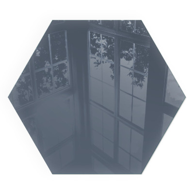 Protector de suelo para estufa hexagonal Color: Azul oscuro