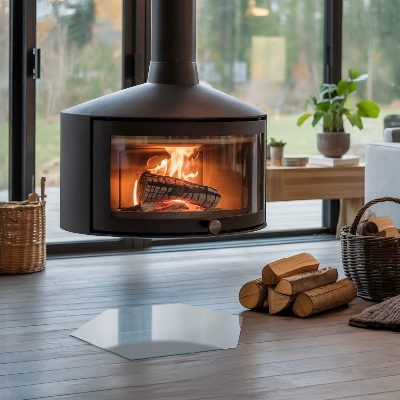 Protector de suelo para estufa hexagonal Color gris