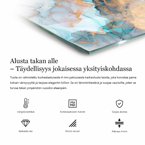 Sześciokątna szyba pod kominek Kolor Jasnozielony