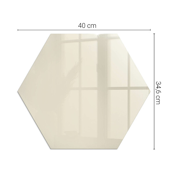 Protector de suelo para estufas hexagonal Color beige