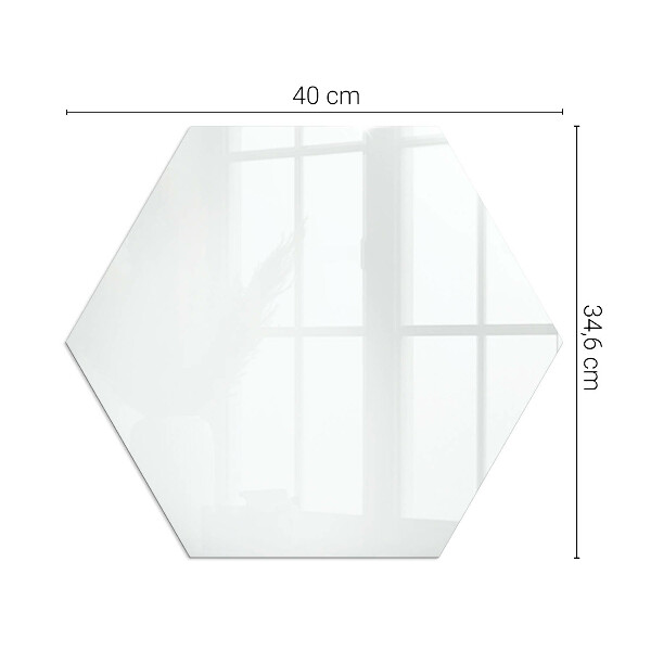 Protector de suelo para estufas hexagonal Color blanco