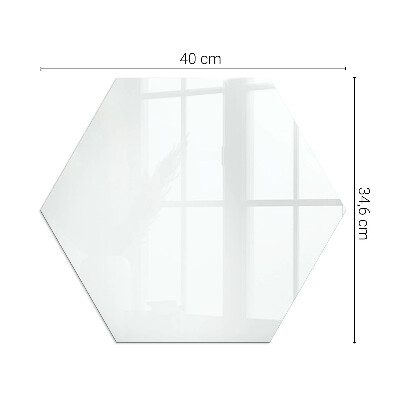 Protector de suelo para estufas hexagonal Color blanco