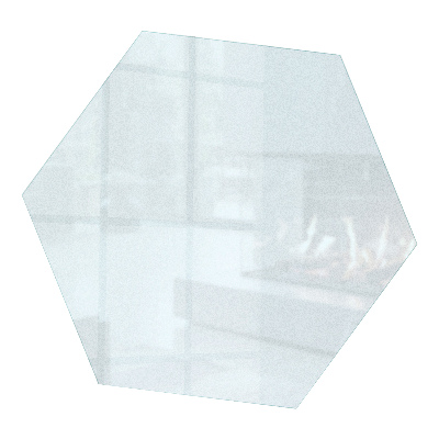 Hexagonal placa protectora para suelo de estufa con efecto de cristal esmerilado