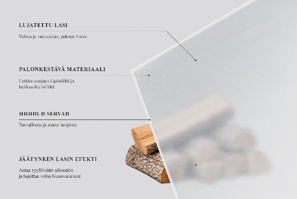 Hexagonal placa protectora para suelo de estufa con efecto de cristal esmerilado