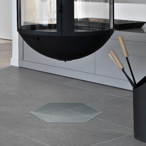Hexagonal placa protectora para suelo de estufa con efecto de cristal esmerilado