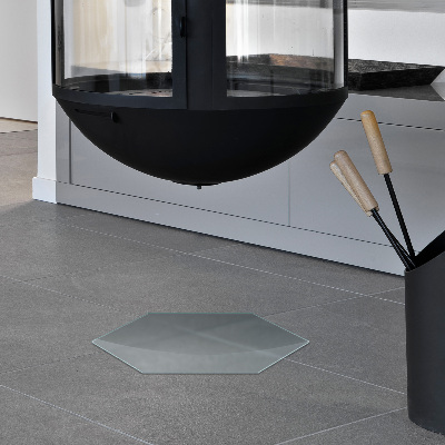 Hexagonal placa protectora para suelo de estufa con efecto de cristal esmerilado