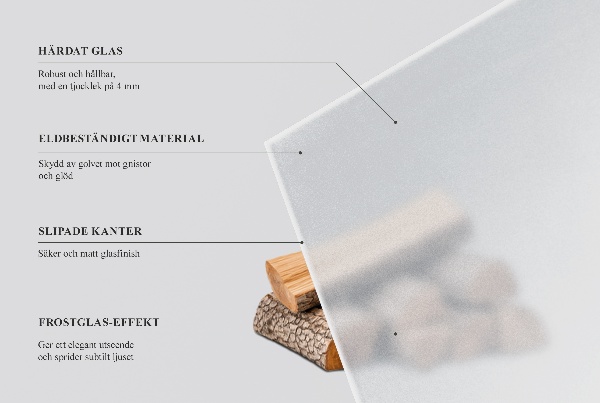 Hexagonal placa protectora para suelo de estufa con efecto de cristal esmerilado